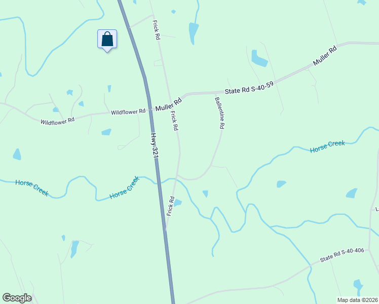 map of restaurants, bars, coffee shops, grocery stores, and more near 1090 Ballentine Road in Blythewood