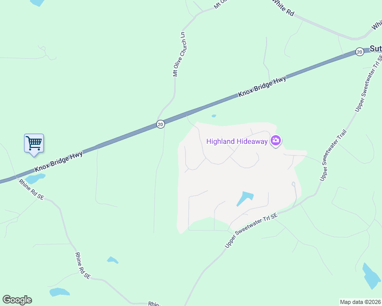 map of restaurants, bars, coffee shops, grocery stores, and more near 204 Oak Hollow Court in White