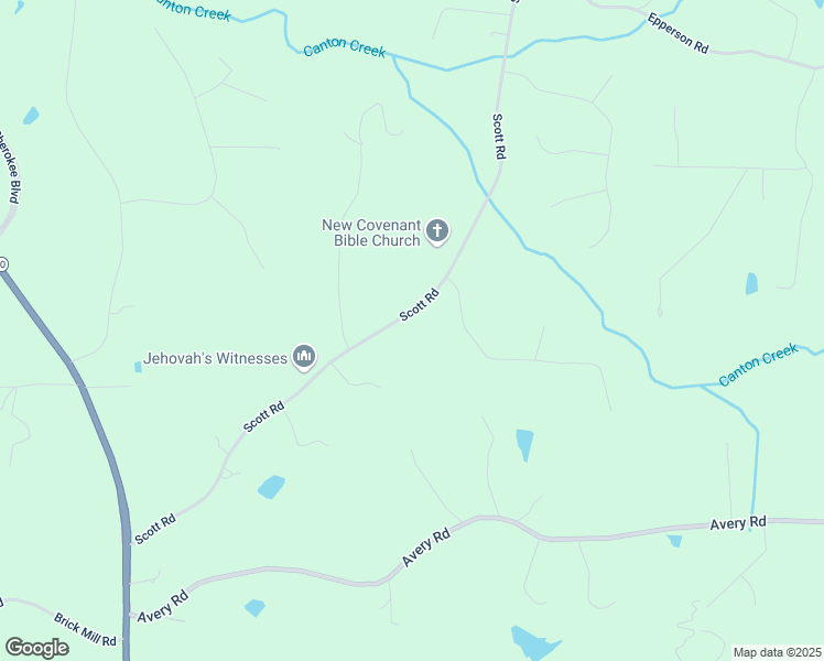 map of restaurants, bars, coffee shops, grocery stores, and more near 830 Scott Road in Canton