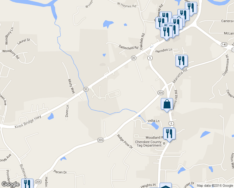 map of restaurants, bars, coffee shops, grocery stores, and more near 540 Broughton Drive in Canton