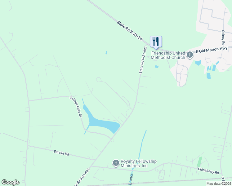 map of restaurants, bars, coffee shops, grocery stores, and more near 5079 Bailey Lane in Florence