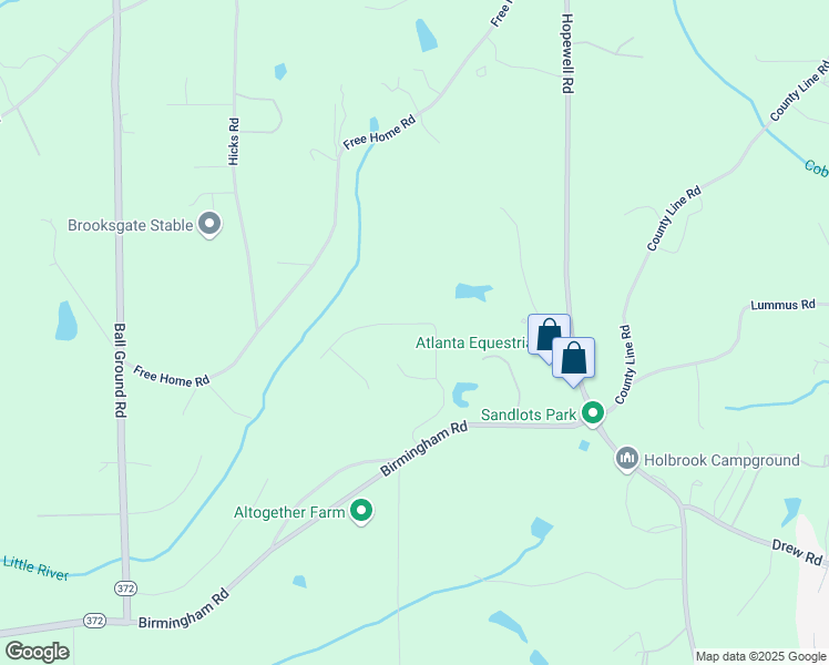 map of restaurants, bars, coffee shops, grocery stores, and more near 111 Birmingham Walk in Alpharetta