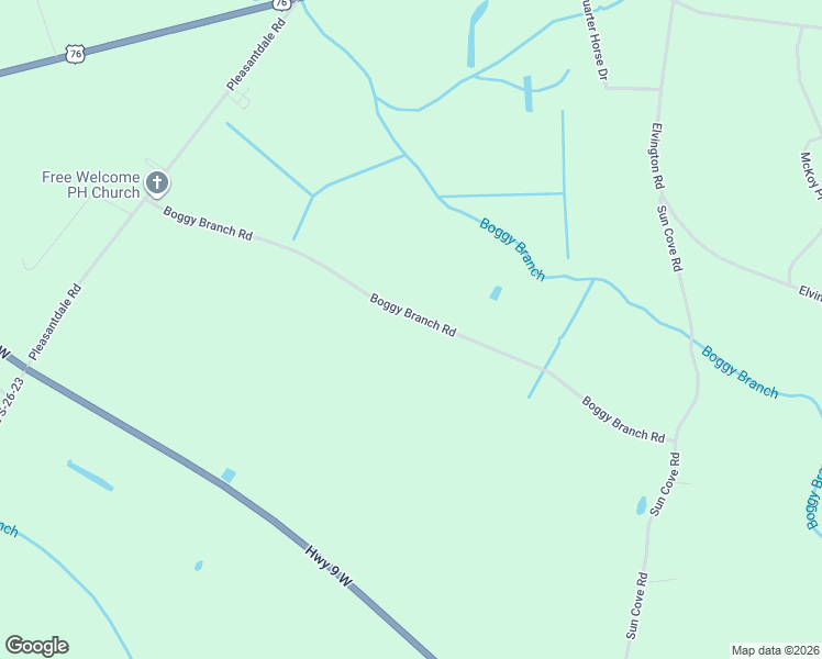 map of restaurants, bars, coffee shops, grocery stores, and more near 8630 Boggy Branch Road in Nichols