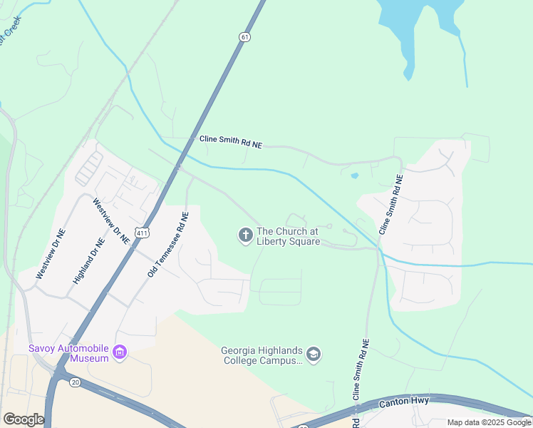map of restaurants, bars, coffee shops, grocery stores, and more near in Cartersville