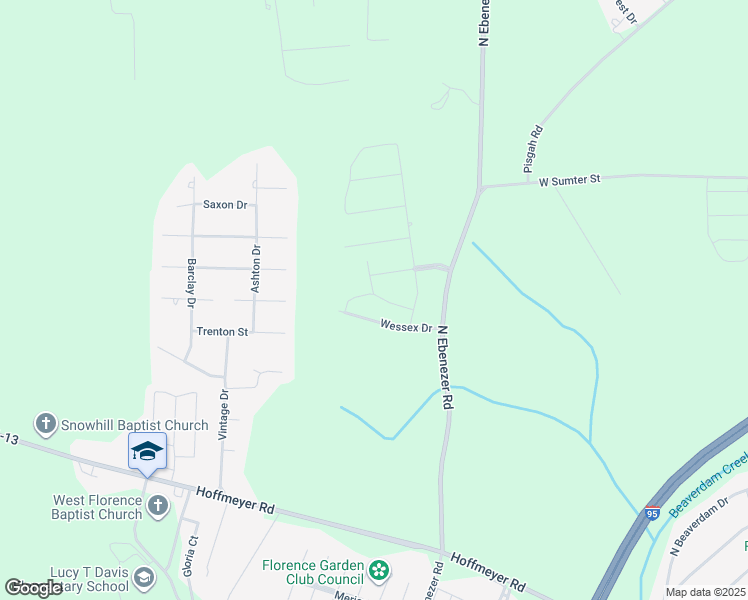 map of restaurants, bars, coffee shops, grocery stores, and more near 3102 King's Gate Court in Florence