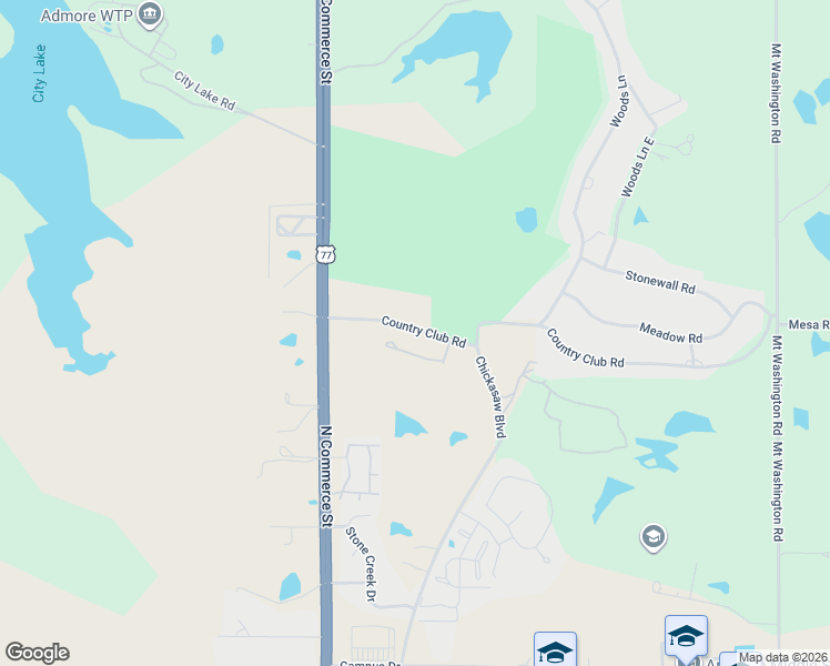 map of restaurants, bars, coffee shops, grocery stores, and more near 701 Country Club Road in Ardmore