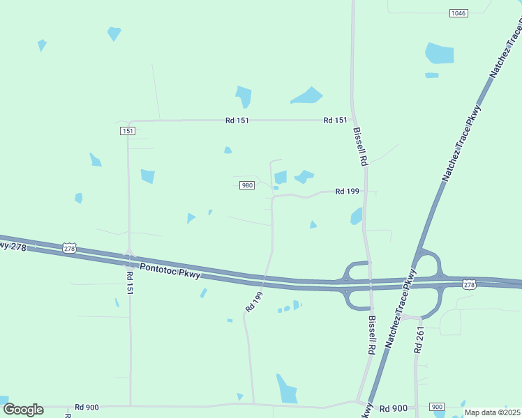 map of restaurants, bars, coffee shops, grocery stores, and more near 179 County Road 199 in Tupelo