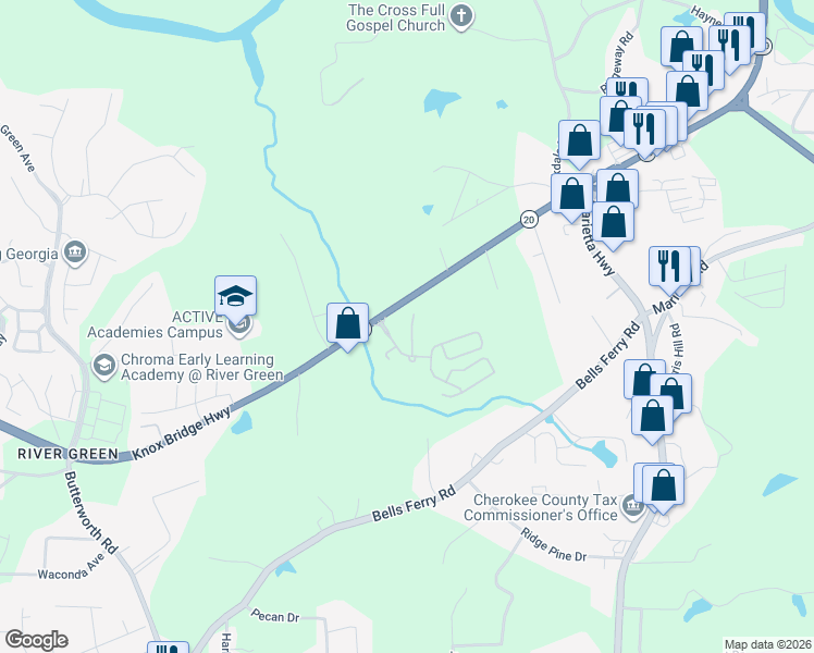 map of restaurants, bars, coffee shops, grocery stores, and more near 415 Pierpont Court in Canton