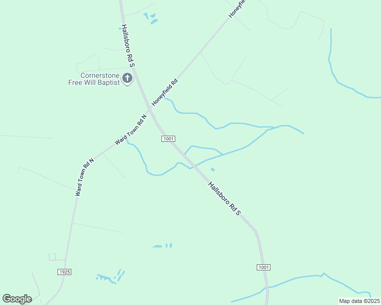 map of restaurants, bars, coffee shops, grocery stores, and more near 8865 Hallsboro Road South in Whiteville