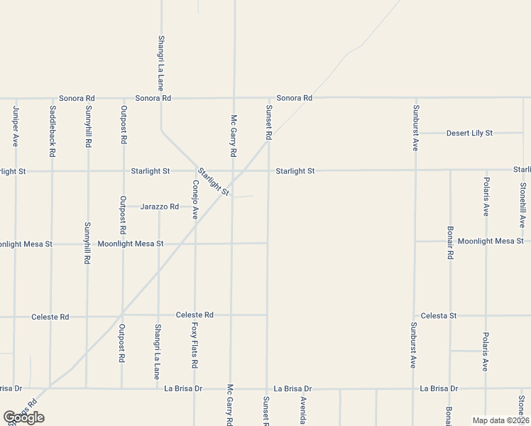 map of restaurants, bars, coffee shops, grocery stores, and more near 1974 Sunset Road in Joshua Tree