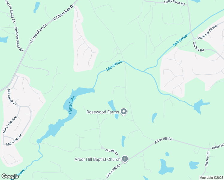 map of restaurants, bars, coffee shops, grocery stores, and more near 109 Wood Duck Lodge in Holly Springs