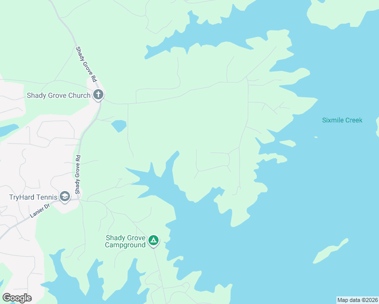 map of restaurants, bars, coffee shops, grocery stores, and more near 7855 Scenic Drive in Cumming