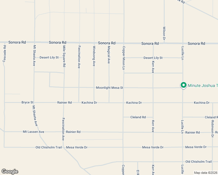 map of restaurants, bars, coffee shops, grocery stores, and more near 2016 Magical Avenue in Joshua Tree