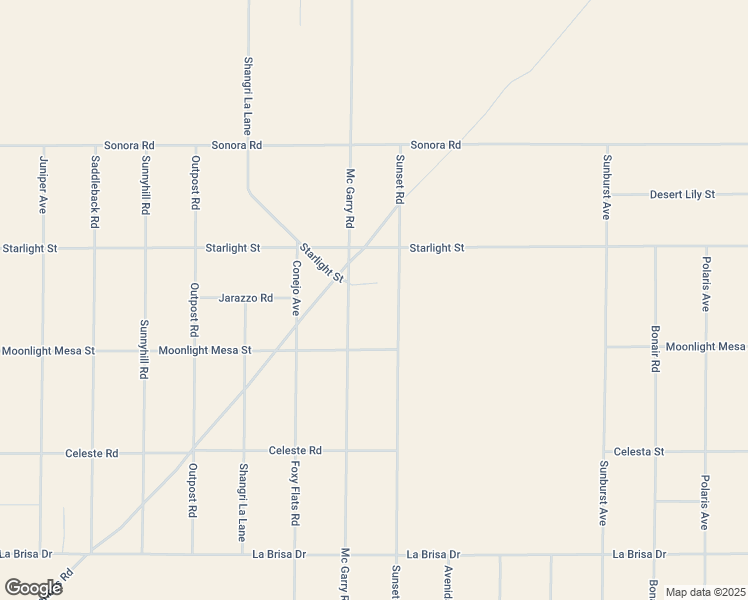 map of restaurants, bars, coffee shops, grocery stores, and more near 2020 Sunset Road in Joshua Tree