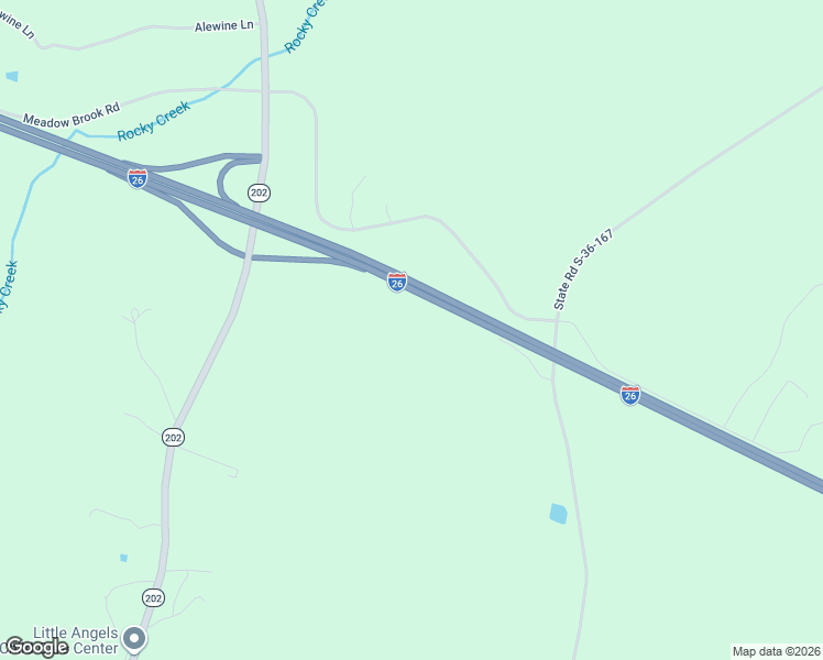 map of restaurants, bars, coffee shops, grocery stores, and more near I-26 Crossroads in Little Mountain