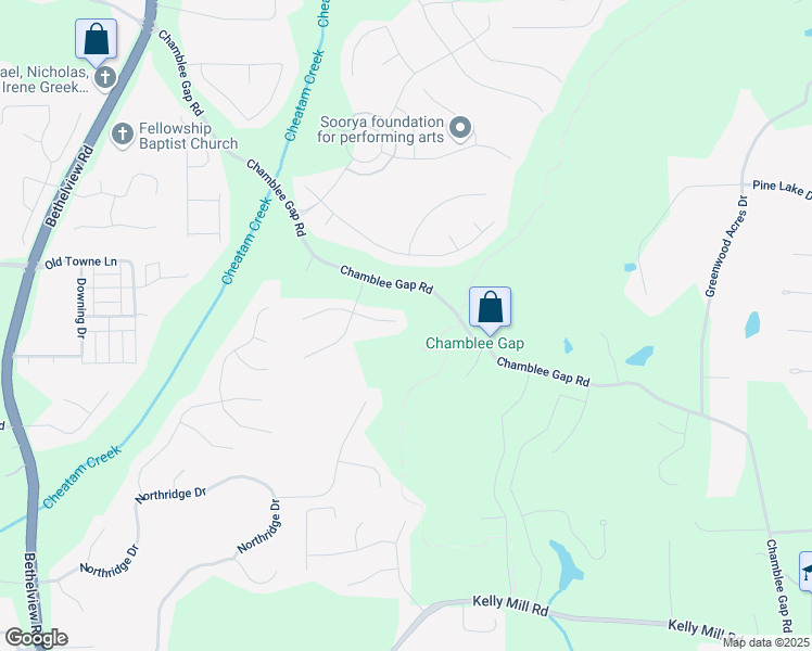 map of restaurants, bars, coffee shops, grocery stores, and more near 2470 Bridle Bridge Trail in Cumming