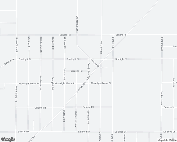 map of restaurants, bars, coffee shops, grocery stores, and more near 61474 Jarazzo Road in Joshua Tree