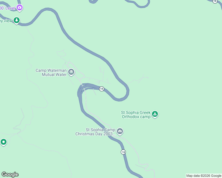map of restaurants, bars, coffee shops, grocery stores, and more near 23695 Hillview Road in San Bernardino