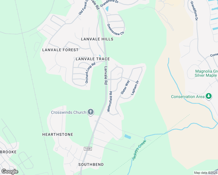 map of restaurants, bars, coffee shops, grocery stores, and more near 109 Watersfield Road in Leland