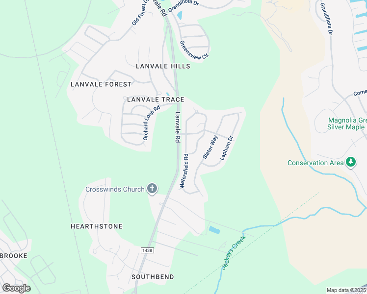 map of restaurants, bars, coffee shops, grocery stores, and more near 109 Watersfield Road in Leland
