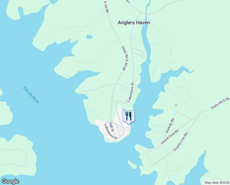 map of restaurants, bars, coffee shops, grocery stores, and more near 3859 Skippers Lodge Road in Cross Hill
