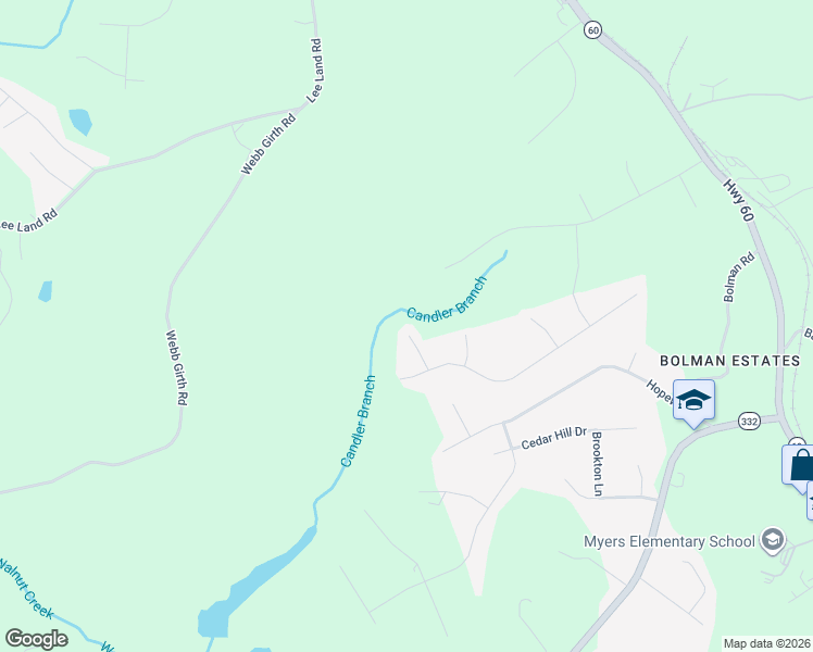 map of restaurants, bars, coffee shops, grocery stores, and more near 2788 Tumblewood Trail in Gainesville