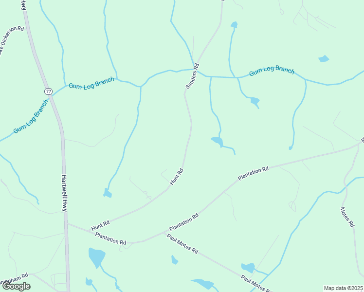 map of restaurants, bars, coffee shops, grocery stores, and more near 2519 Sanders Road in Elberton