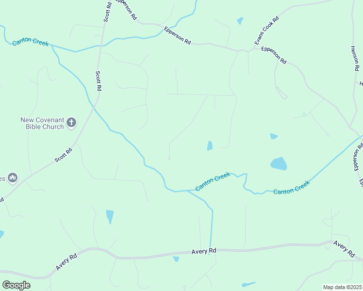 map of restaurants, bars, coffee shops, grocery stores, and more near 291 Miquel Jorge Lane in Canton