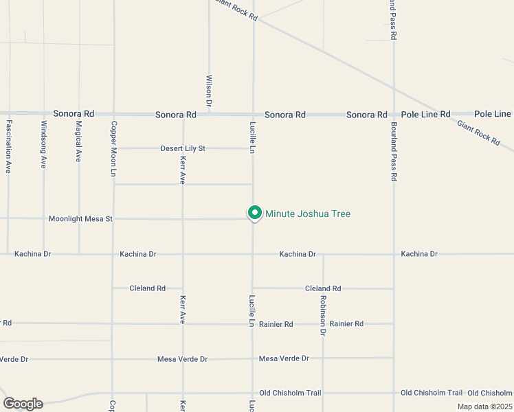 map of restaurants, bars, coffee shops, grocery stores, and more near Leeds Road in Joshua Tree