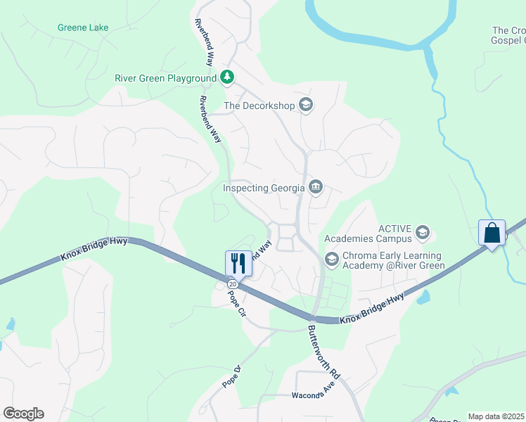 map of restaurants, bars, coffee shops, grocery stores, and more near 128 Jaime Drive in Canton