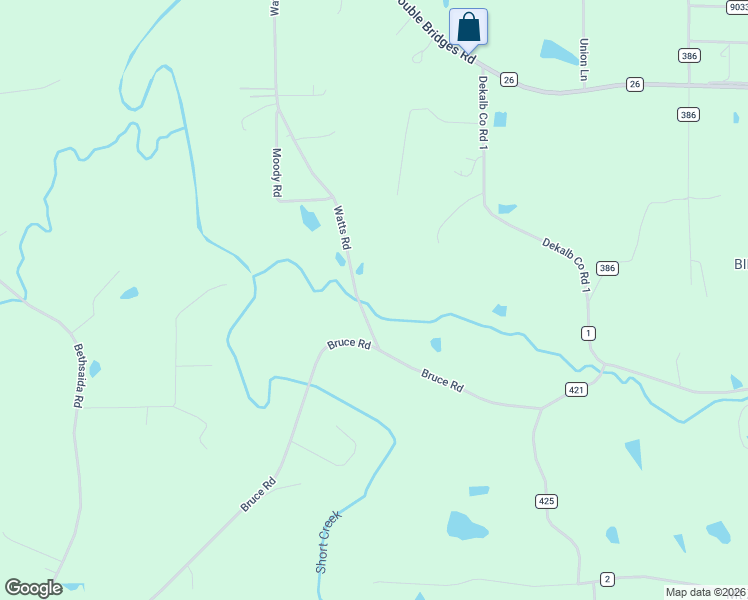 map of restaurants, bars, coffee shops, grocery stores, and more near 835 Watts Road in Boaz