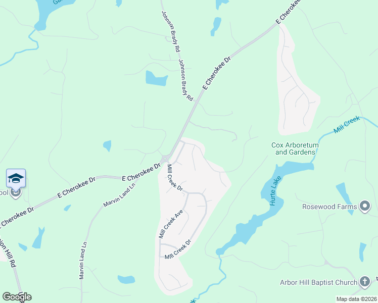 map of restaurants, bars, coffee shops, grocery stores, and more near 404 Pine Log Court in Canton