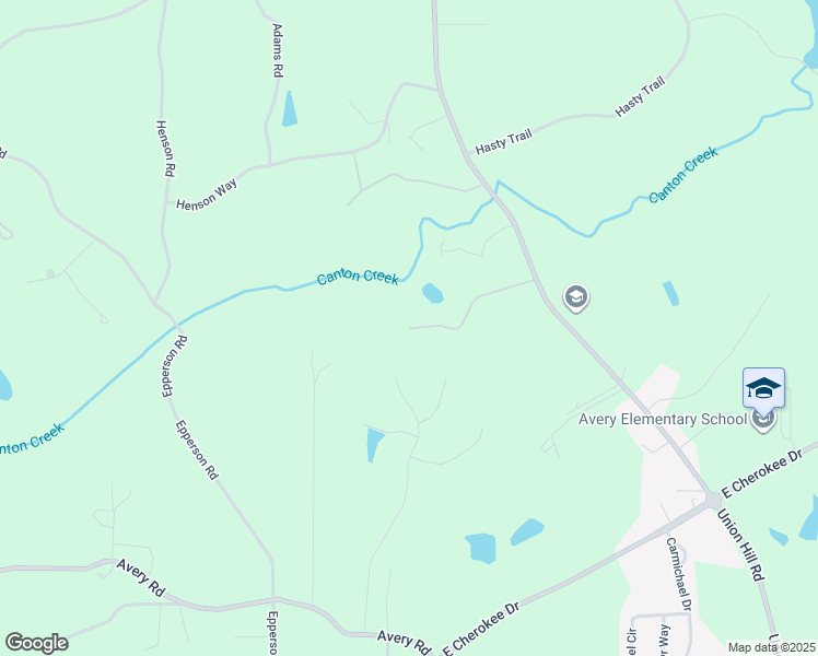 map of restaurants, bars, coffee shops, grocery stores, and more near 118 Creekview Crossing in Canton