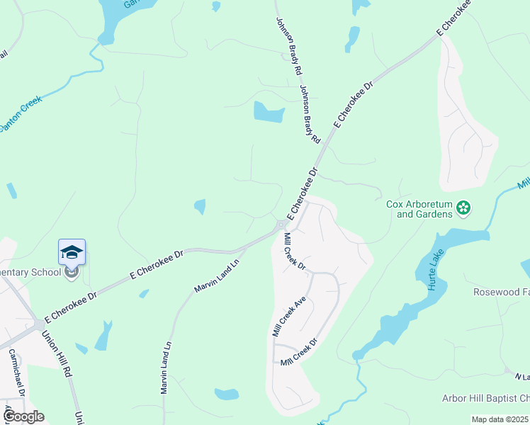 map of restaurants, bars, coffee shops, grocery stores, and more near 243 Deer Valley Run in Canton