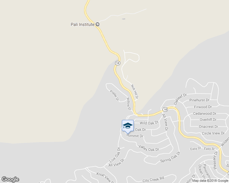 map of restaurants, bars, coffee shops, grocery stores, and more near 1977 Poplar Drive in Running Springs