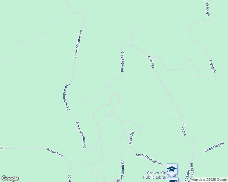 map of restaurants, bars, coffee shops, grocery stores, and more near 22859 South Eagle Mine Road in Crown King