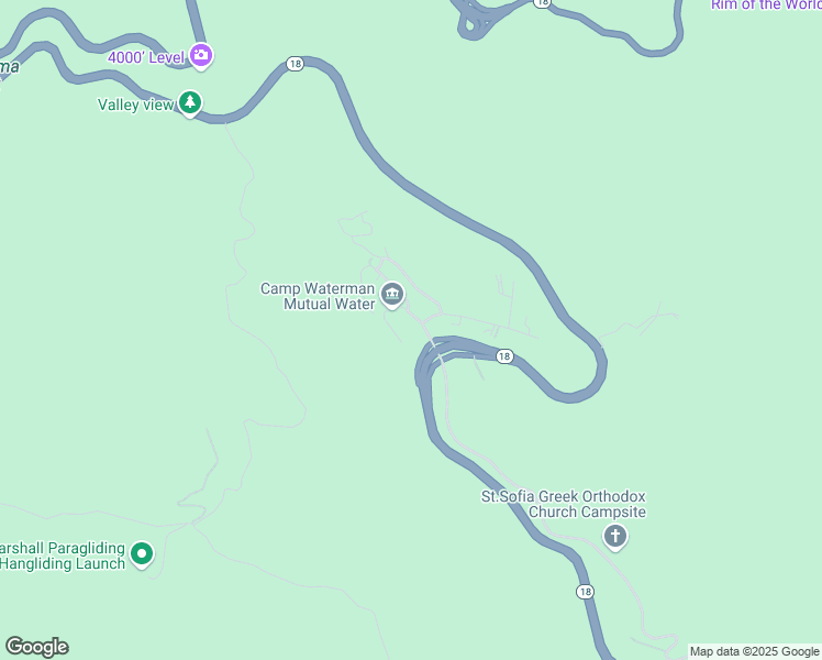 map of restaurants, bars, coffee shops, grocery stores, and more near 1816 Old Waterman Canyon Road in San Bernardino