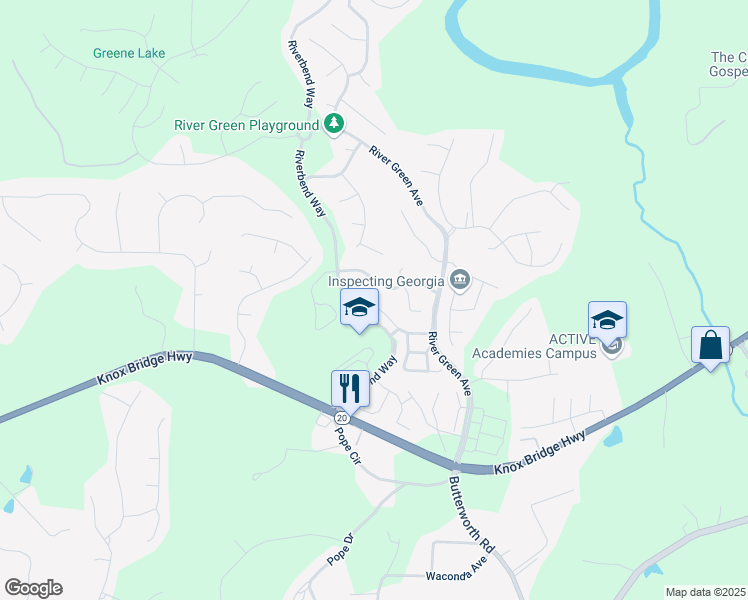 map of restaurants, bars, coffee shops, grocery stores, and more near 142 Jaime Drive in Canton