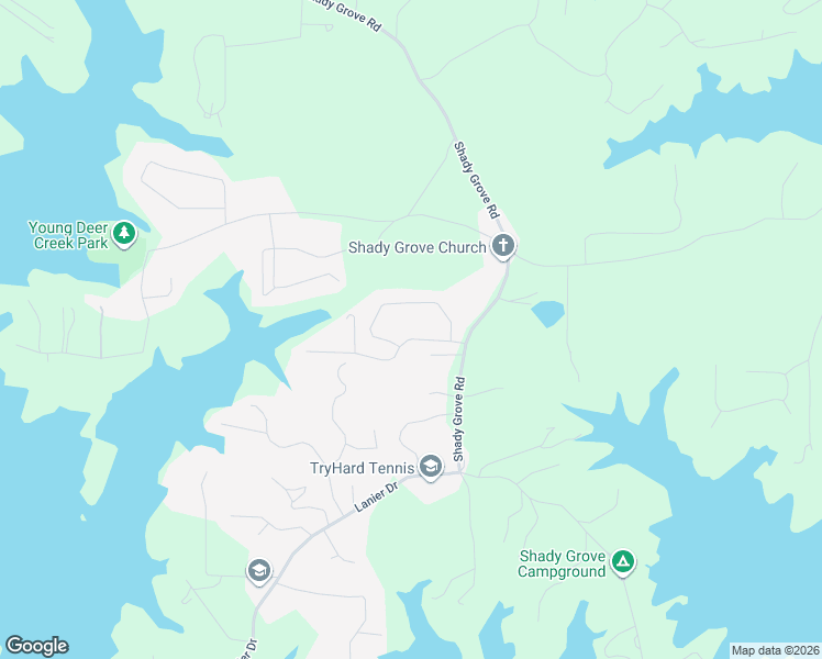 map of restaurants, bars, coffee shops, grocery stores, and more near 7218 Timber Trail in Cumming