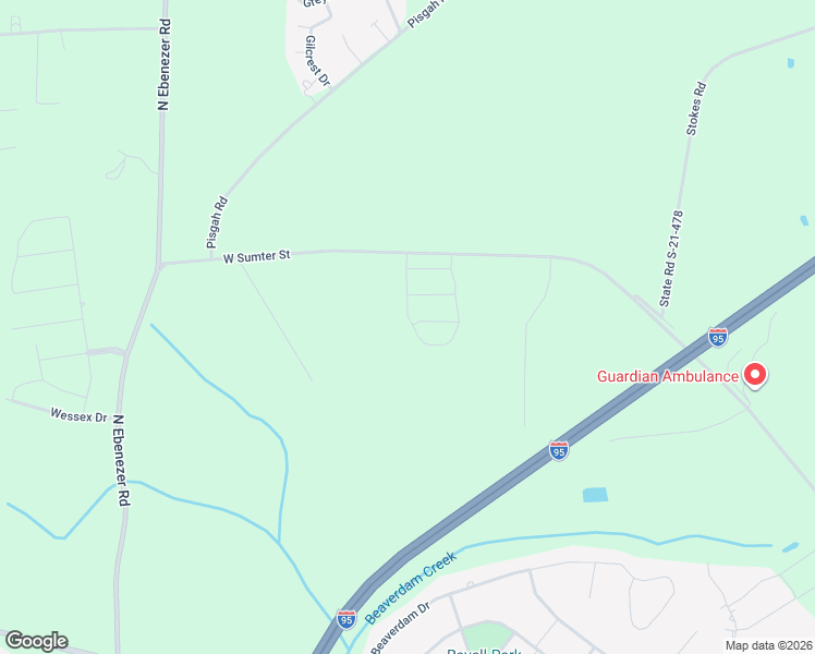 map of restaurants, bars, coffee shops, grocery stores, and more near 3084 West Sumter Street in Florence