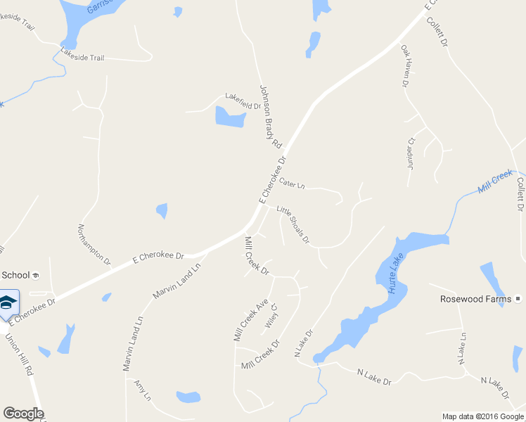 map of restaurants, bars, coffee shops, grocery stores, and more near 213 Toonigh Way in Canton