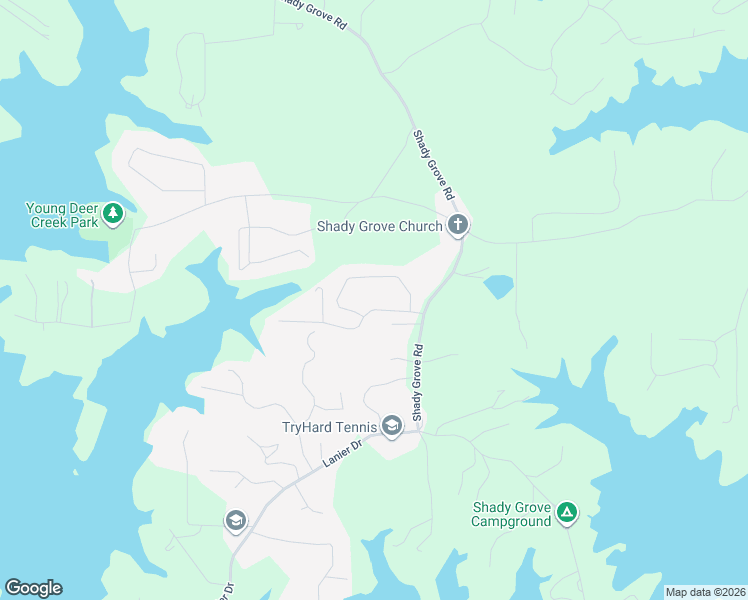 map of restaurants, bars, coffee shops, grocery stores, and more near 7218 Timber Trail in Cumming