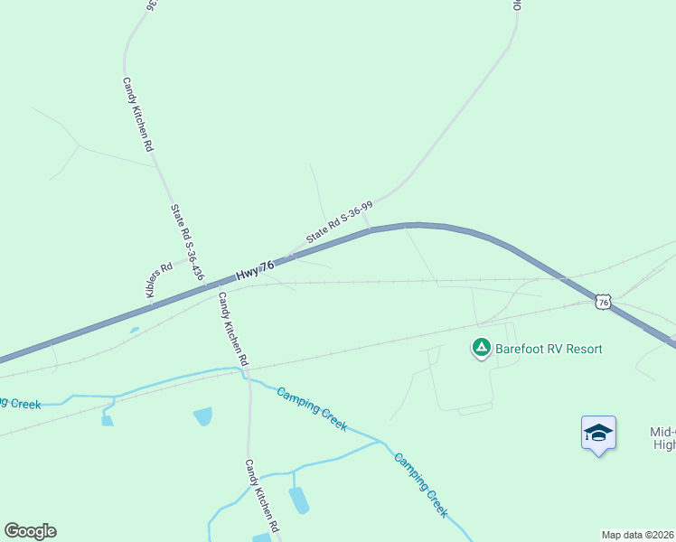 map of restaurants, bars, coffee shops, grocery stores, and more near 118 Glasgow Drive in Prosperity