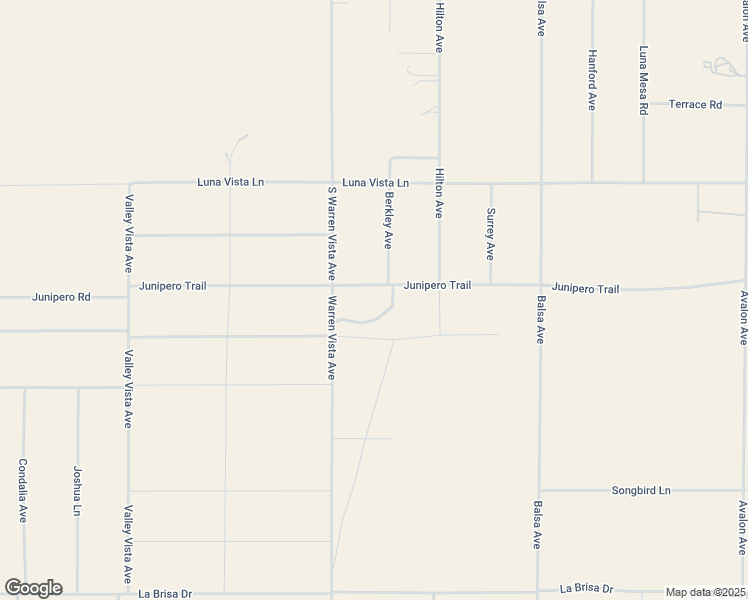 map of restaurants, bars, coffee shops, grocery stores, and more near 57775 Junipero Trail in Yucca Valley