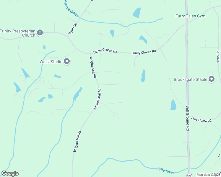 map of restaurants, bars, coffee shops, grocery stores, and more near 1084 Wrights Mill Road in Canton