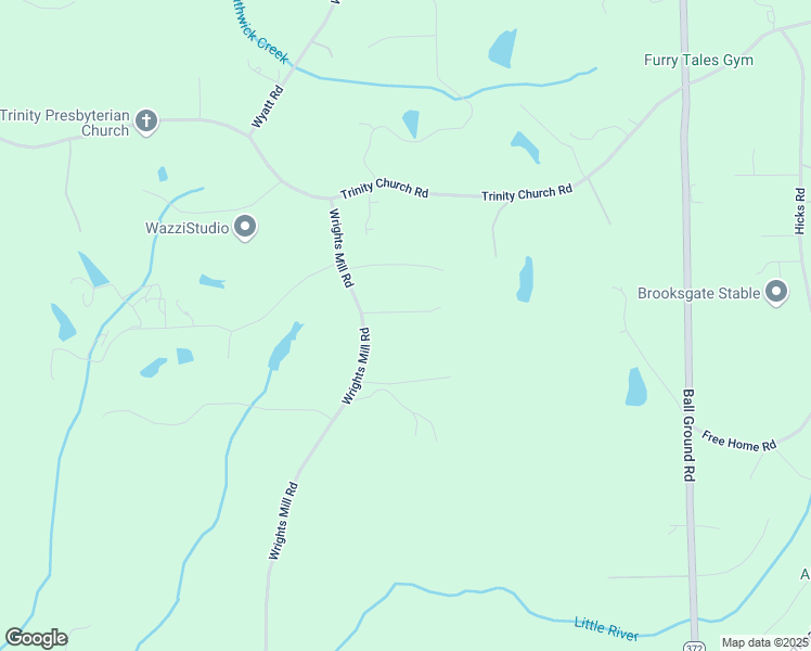 map of restaurants, bars, coffee shops, grocery stores, and more near 1084 Wrights Mill Road in Canton