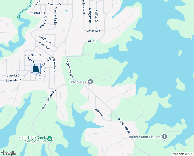 map of restaurants, bars, coffee shops, grocery stores, and more near 3415 Henderson Drive in Cumming
