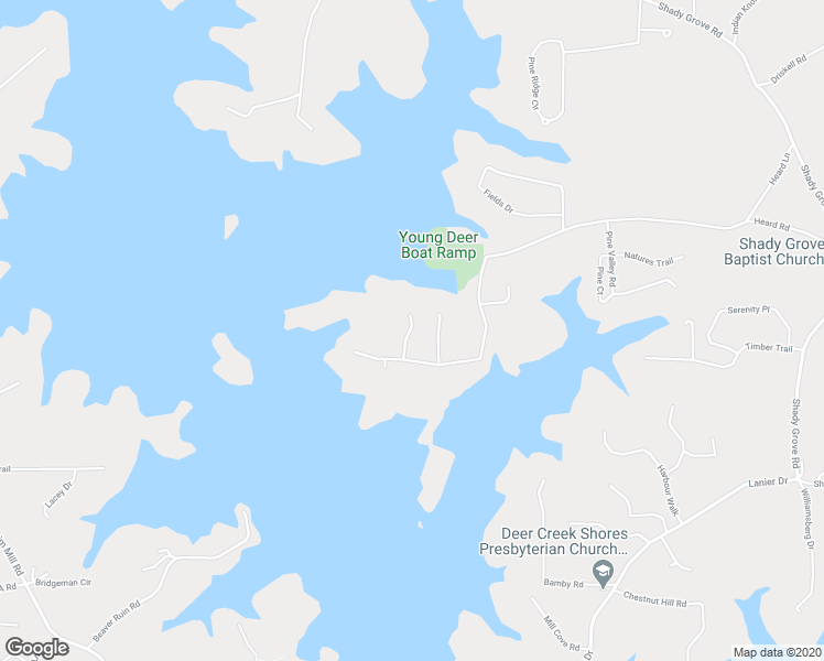 map of restaurants, bars, coffee shops, grocery stores, and more near 7520 Heard Road in Cumming