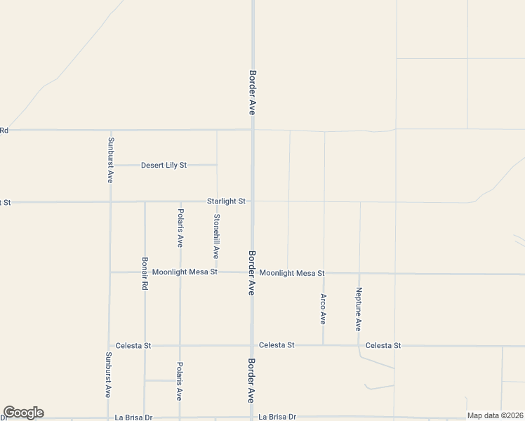 map of restaurants, bars, coffee shops, grocery stores, and more near 1925 Border Avenue in Joshua Tree