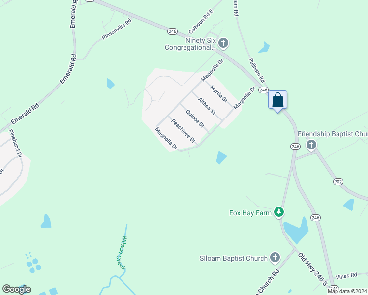 map of restaurants, bars, coffee shops, grocery stores, and more near 621 Magnolia Drive in Greenwood